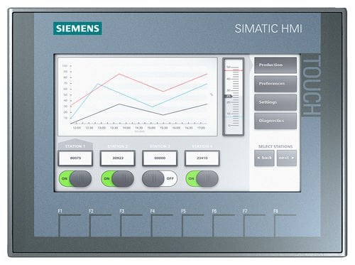Siemens SIMATIC HMI KTP700 Basic DP Panel 7'' Dokunmatik Ekran 6AV2123-2GA03-0AX0