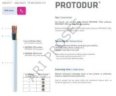 Prysmian 3x1,5 TTR Siyah PVC Enerji Kablosu - 100 Metre