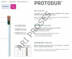 Prysmian 3x2,5 TTR Siyah PVC Enerji Kablosu - 100 Metre