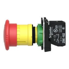 Schneider Electric XB5AS8442 Acil Stop Butonu 40mm 1NK Kalıcı Çevir-Çek Acil Durdurma Butonu 3389110575453