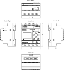 SIEMENS LOGO! 8 24CE Basic Ekranlı Modül Lojik Kontrolör 6ED1052-1CC08-0BA2