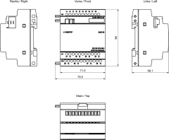 SIEMENS LOGO! 8 DM16 24 8DI/8DO Genişleme Modülü  6ED1055-1CB10-0BA2