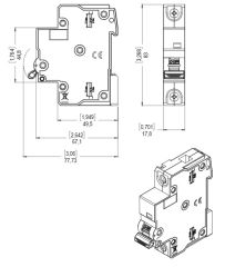 WEG 1P 6A (6kA) Otomatik Sigorta 1x6A  MDWS-C6-1  14449622
