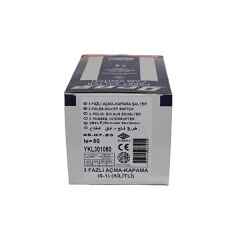 OPAŞ YKL301080 | 3 Faz 3x80A 0-1 Kilitli Sarı-Kırmızı Paket / Pako Şalter