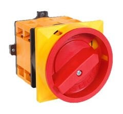 OPAŞ YKL301080 | 3 Faz 3x80A 0-1 Kilitli Sarı-Kırmızı Paket / Pako Şalter