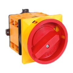 OPAŞ YKL301010 | 3x10A 0-1 Kilitli Sarı-Kırmızı Pako Şalter / Paket Şalter