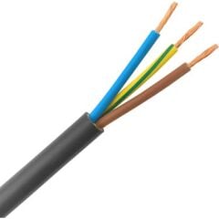 3x2,5 TTR Öznur Siyah Kablo H05VV-F (NYMHY) 100 Metre