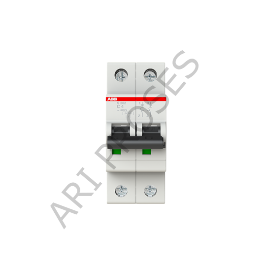 ABB S 202-C 4 2 Kutup 4A Otomatik Sigorta C Tipi 6kA 2CDS252001R0044