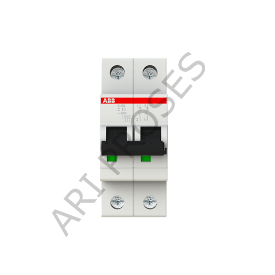 ABB S 202-C 10 2 Kutup 10A Otomatik Sigorta C Tipi 6kA 2CDS252001R0104
