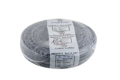 2x1,5 TTR Öznur Siyah Kablo H05VV-F (NYMHY) Metre Fiyatı Seçenekli