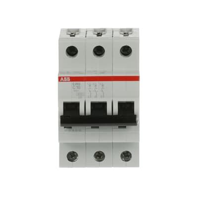 ABB S203-C10 3 Kutuplu 10A C Eğrisi 6kA Otomatik Sigorta (MCB)
