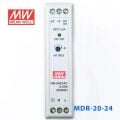 Mean Well MDR-20-24 | 24V 1A DIN Ray 20W Plastik Güç Kaynağı