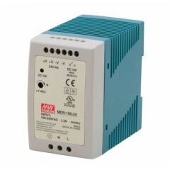 Mean Well MDR-100-24 | 24V 4A 100W DIN Ray Güç Kaynağı