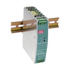 Mean Well EDR-75-24 | 24V 3.2A 75W DIN Ray Tipi Güç Kaynağı