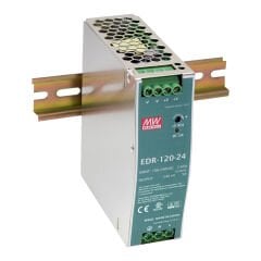 Mean Well EDR-120-24 | 24V 5A 120W DIN Ray Tipi Güç Kaynağı