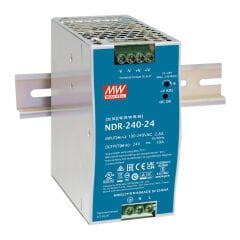 Mean Well NDR-240-24 | 24V 10A 240W DIN Ray Tipi Güç Kaynağı
