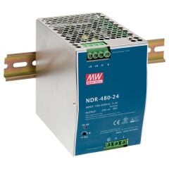 Mean Well NDR-480-24 | 24V 20A 480W DIN Ray Tipi Güç Kaynağı