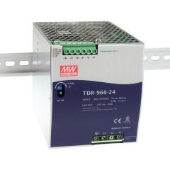 Mean Well TDR-960-24  3 Faz 380V AC ➔ 24V DC 40A 960W DIN Ray Ac-Dc Güç Kaynağı