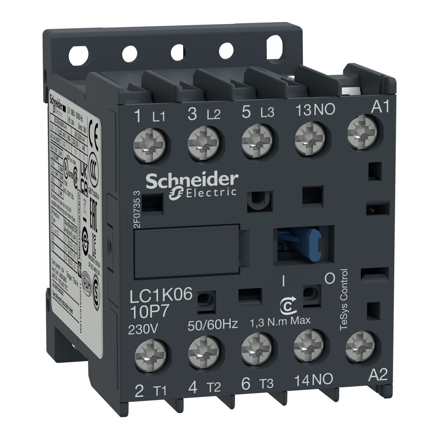 Schneider Electric LC1K0910M7 Mini Kontaktör 4kW 9A 220V AC