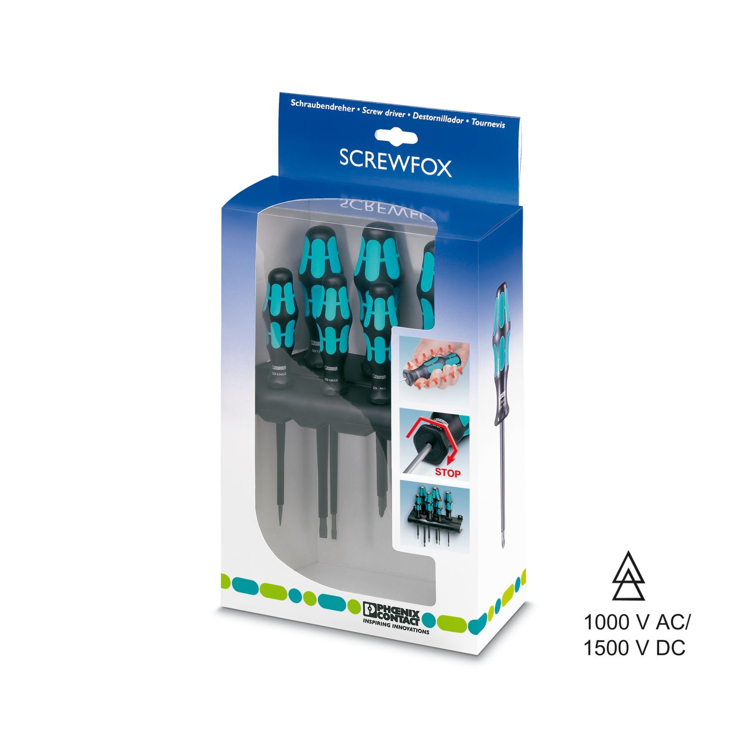 Phoenix Contact SF-SL/PH SET VDE - 1212539 Tornavida Seti | VDE Onaylı İzoleli Alet Seti