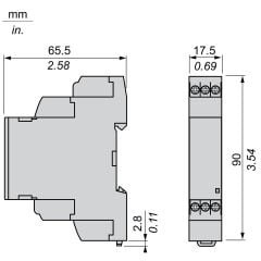 Schneider Electric RM17TG00 | 3‑Faz Kontrol Rölesi 5 A - Faz Sırası ve Faz Kaybı Kontrol Rölesi