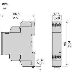 Schneider Electric RM17TG00 | 3‑Faz Kontrol Rölesi 5 A - Faz Sırası ve Faz Kaybı Kontrol Rölesi