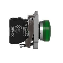 Schneider XB4‑BVM3 | 22 mm Yeşil LED Pilot Lambası (230‑240 VAC)