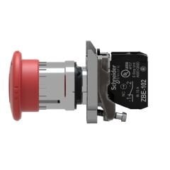 Schneider XB4‑BS8442 | 22 mm Acil Durdurma Butonu – Kırmızı Başlık