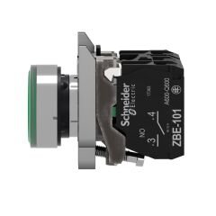 Schneider XB4BW33B5 | 22 mm Yeşil LED Işıklı Buton – IP66/67/69K