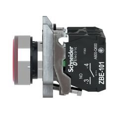 Schneider XB4BW34B5 | 22 mm Kırmızı LED Işıklı Buton – IP66/67/69K
