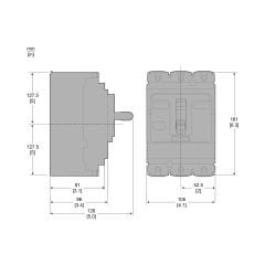 Schneider C16F3TM125 ComPacT NSX160F 36kA 3P 125A Termik Manyetik Kompakt Şalter