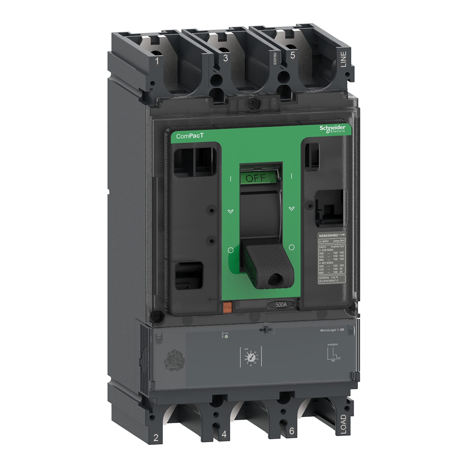 Schneider Electric C40F31M320 | ComPacT NSX320F 3P 320A Termal Manyetik Şalter