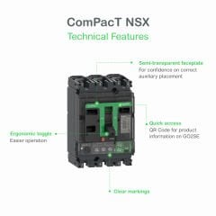 Schneider Electric C40F31M320 | ComPacT NSX320F 3P 320A Termal Manyetik Şalter