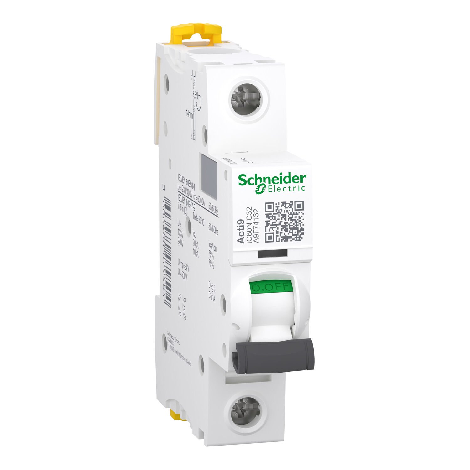 Schneider A9F74132 | Acti9 6 kA 1 Kutup 32 A Otomatik Sigorta