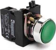 EMAS CM100DY | C Serisi Metal START Butonu (Yeşil) 22 mm