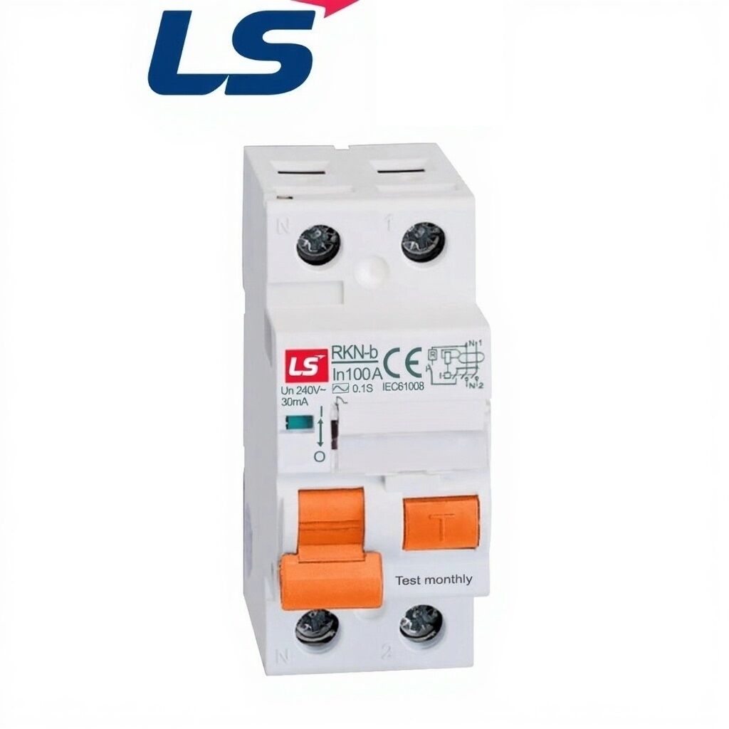 LS RKN-b | 1P+N • 100A • 30mA • AC Tipi Kaçak Akım Koruma Şalteri 06220681