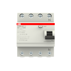 ABB FH204 AC-40/0.03 4 Kutup 40A 30mA Kaçak Akım Koruma Rölesi (2CSF204004R1400)