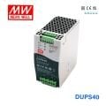 Mean Well DUPS40 24 VDC | 40 A | UPS Fonksiyonlu DIN Ray Akü Şarj Cihazı