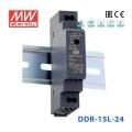 Mean Well DDR-15L-24 Ray Montaj DC-DC Çevirici  24V DC 0.63A 15W