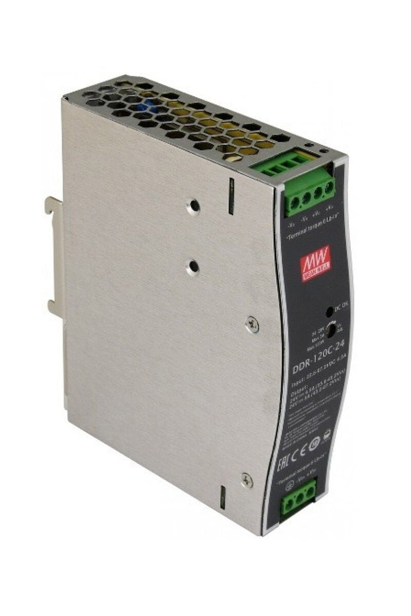 Mean Well DDR-120C-24 Ray Montaj DC-DC Çevirici 24V DC 5A 120W