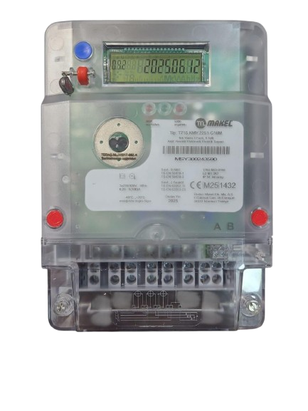 Makel T715.KMY.2251 Trifaze Direk Kombi Sayaç (RS485 Haberleşmeli - 100A)