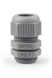 Ortaç PG 7 Gri Standart Etanj Tip Kablo Rakoru (Somunlu)