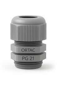 Ortaç PG 21 Gri Standart Etanj Tip Kablo Rakoru (Somunlu)