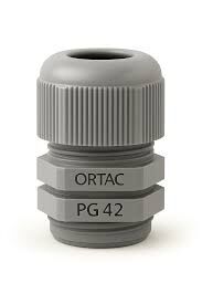 Ortaç PG 42 Gri Standart Etanj Tip Kablo Rakoru (Somunlu)