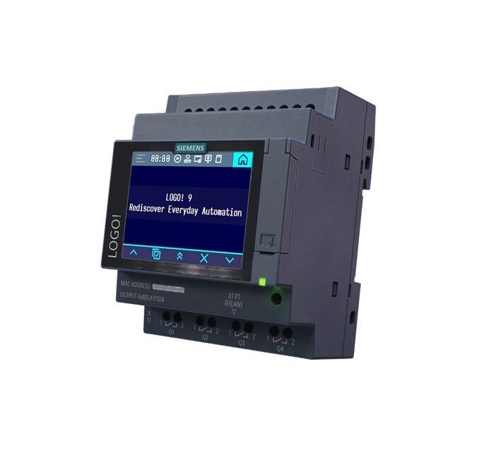 SIEMENS LOGO! 9 24CE 6ED1052-1CC08-0BA3 Ekranlı Akıllı Lojik Modül (800 Blok Hafıza)