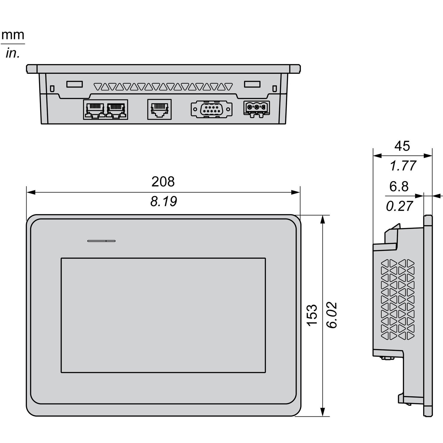 Schneider HMIST6400 Harmony ST6 7" HMI Paneli | ARI PROSES