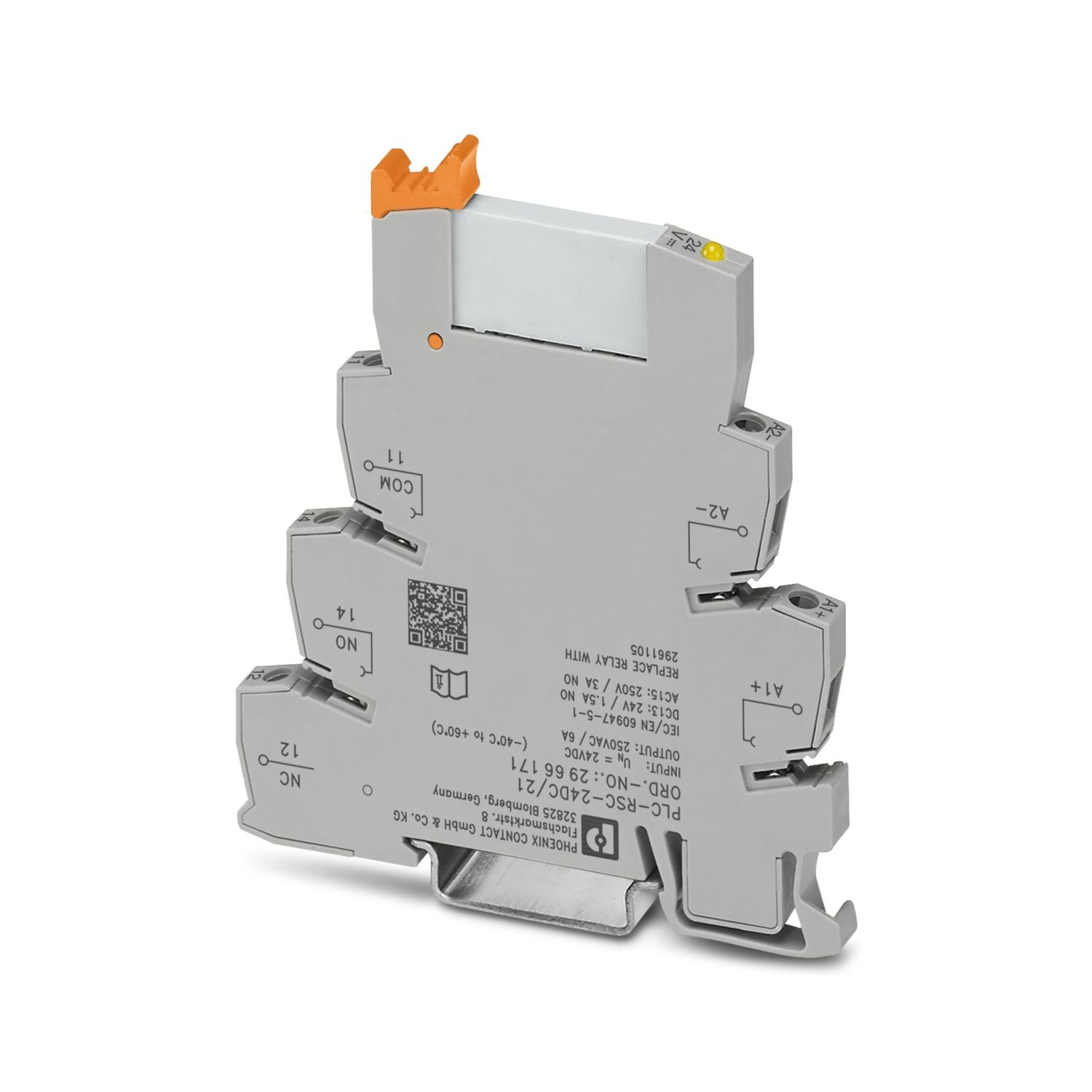Phoenix Contact 2966171 PLC-RSC-24DC/21 PLC-INTERFACE Serisi Ultra Slim 6,2 mm Genişlikte DIN Ray Montajlı PLC Arabirim Röle Modülü