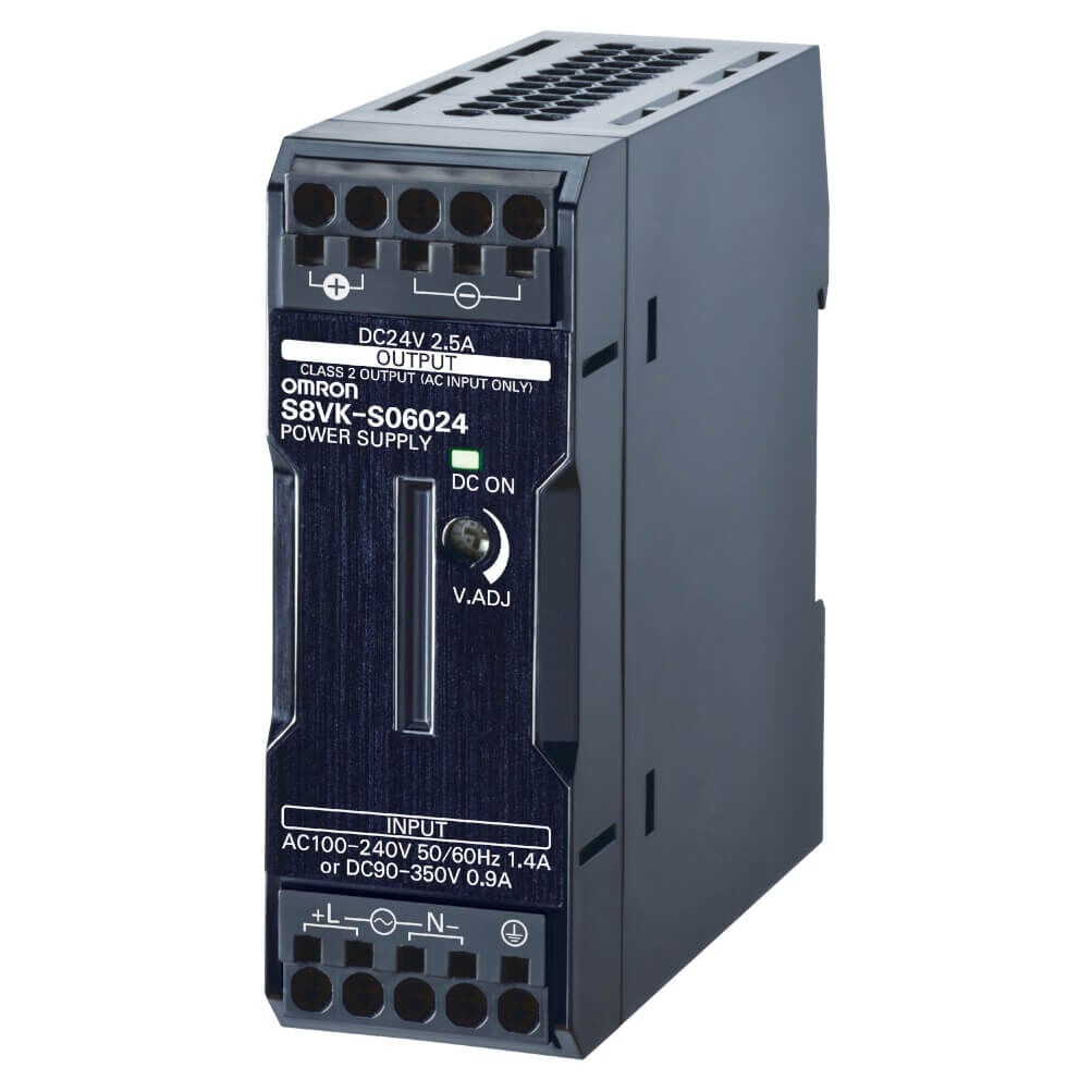 OMRON S8VK-S06024 | 60W 24V Push-in Kaplamalı DIN Ray Güç Kaynağı