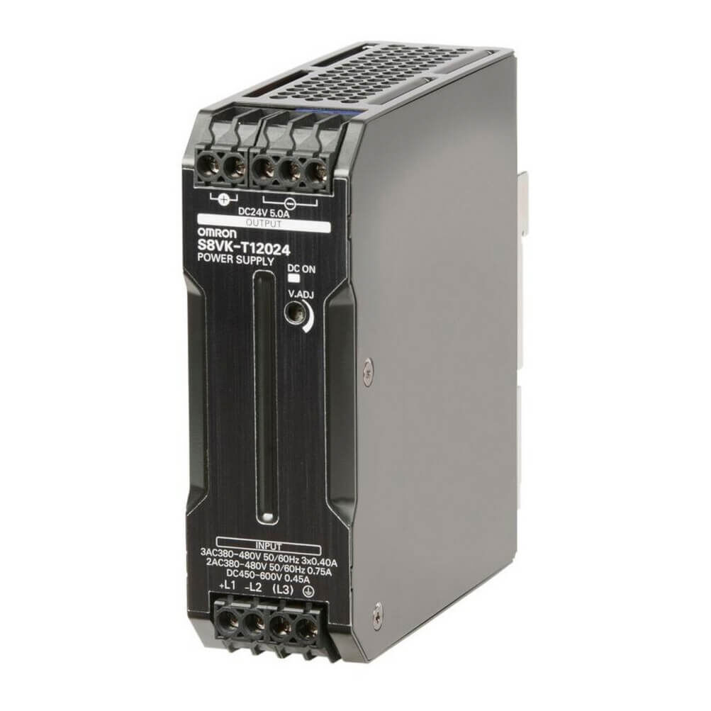 OMRON S8VK-T12024 | 120W 24V 3 FAZ DIN Ray Güç Kaynağı