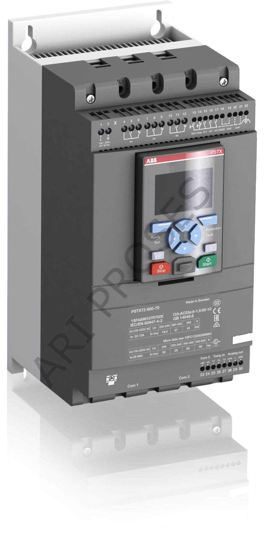 ABB PSTX72-600-70 37kW 72A Soft Starter | 1SFA898107R7000